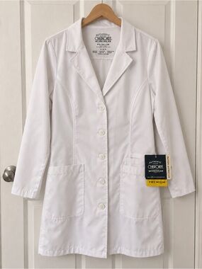 Women’s White Lab Coat Jacket Size Medium
